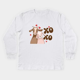 Xoxo Goats Love Kids Long Sleeve T-Shirt